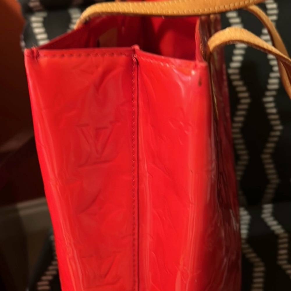 Louis Vuitton Red Tote Bag - Picture 6 of 11